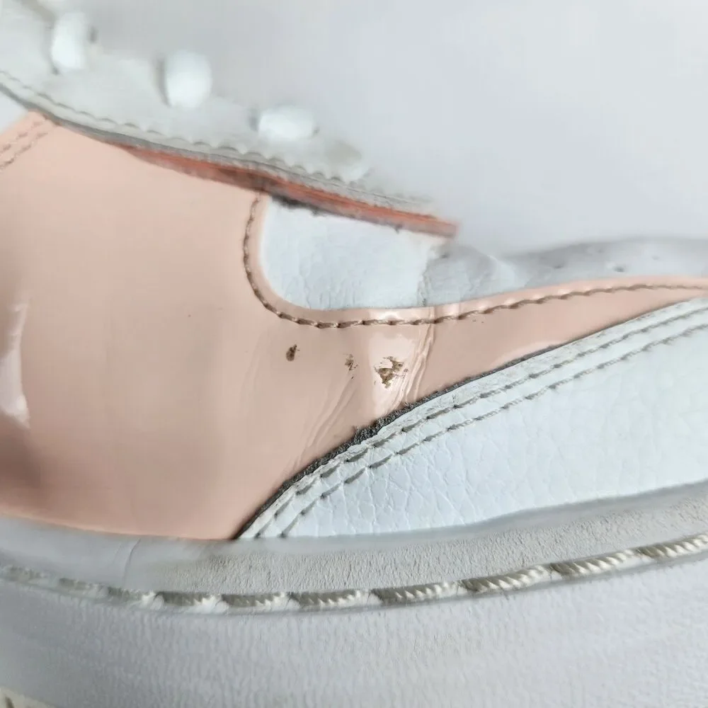 Nike Air Force 1 Shadow White Coral Pink Sneakers Womens 10.5 Streetwear Chunky